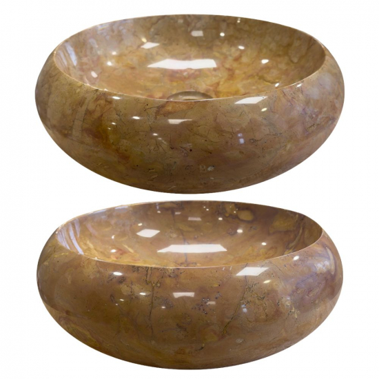 Lot de 2 Vasques en marbre Persiano