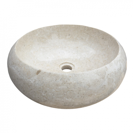 Vasque Carla en marbre poli Beige