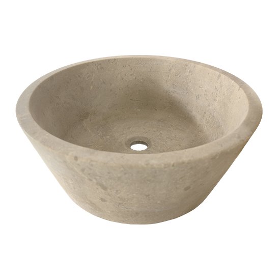 Vasque Livia en travertin Beige