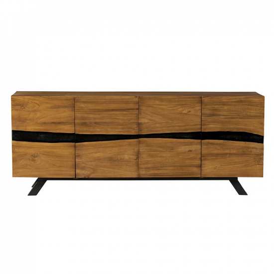 Bahut en teck recyclé Colba 4 portes