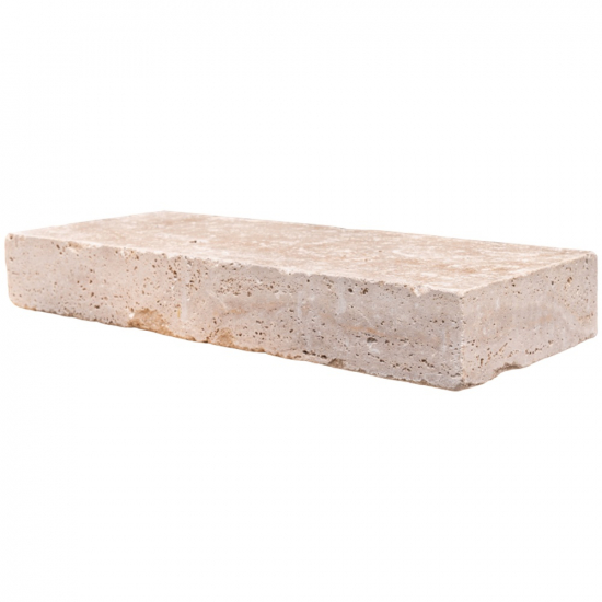 Bordure en travertin Impéria 50 x 20 x 7 cm