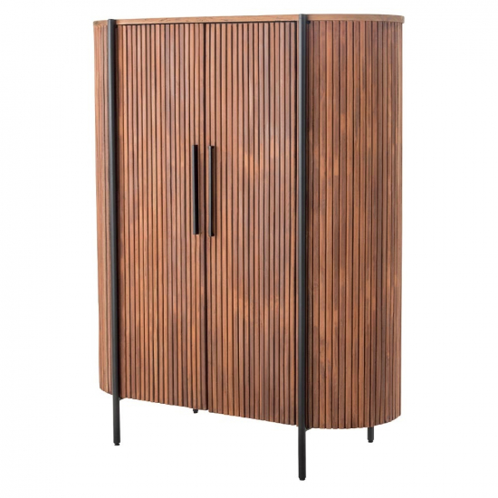 Buffet haut en Acajou et Teck Maho