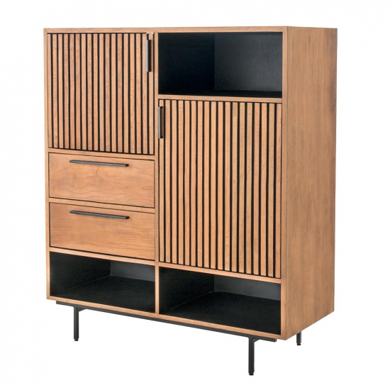 Buffet haut en teck recyclé Opale