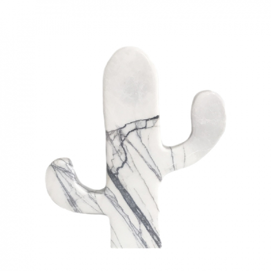 Cactus en marbre blanc Delhi 90cm