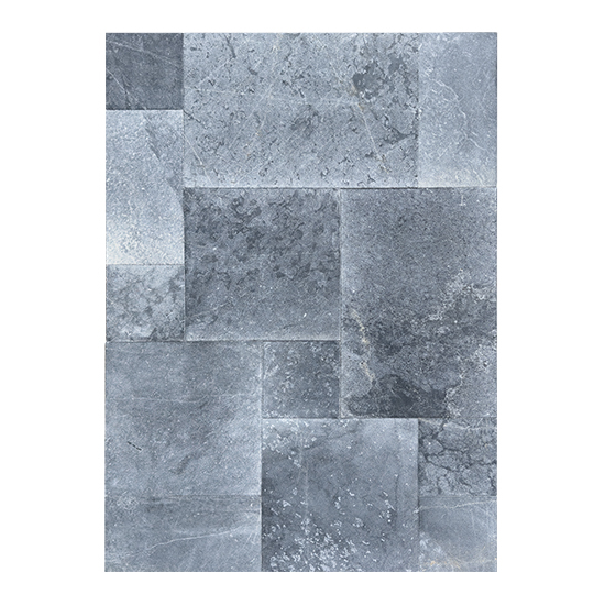 Carrelage en marbre Black Sablé Brossé ép.2 cm