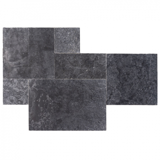 Carrelage en marbre Black Vieilli Opus Romain