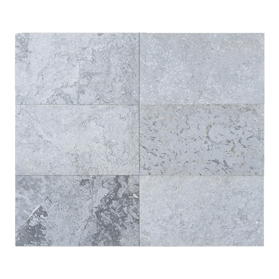 Carrelage en marbre Noir Sablé Brossé ép.2 cm