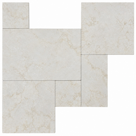 Carrelage en pierre Royal beige sablé brossé