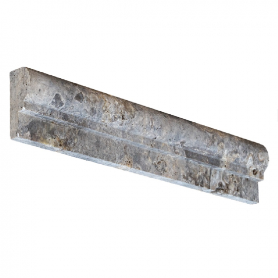Corniche en Travertin Gris Silver