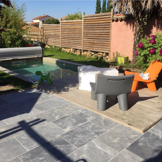 Dallage en marbre Néro ép.1.2 cm