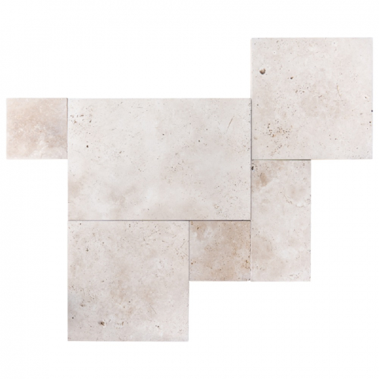 Dallage en travertin premium vieilli ép.1.2 cm