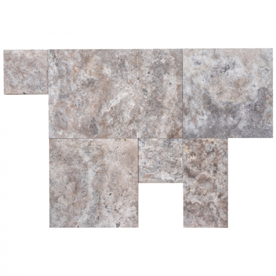 Dallage en travertin Silver ép.3 cm