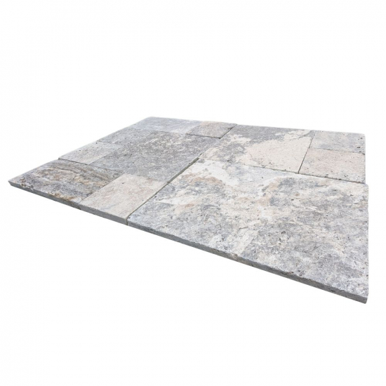 Dallage en travertin Silver Lot de 15m²