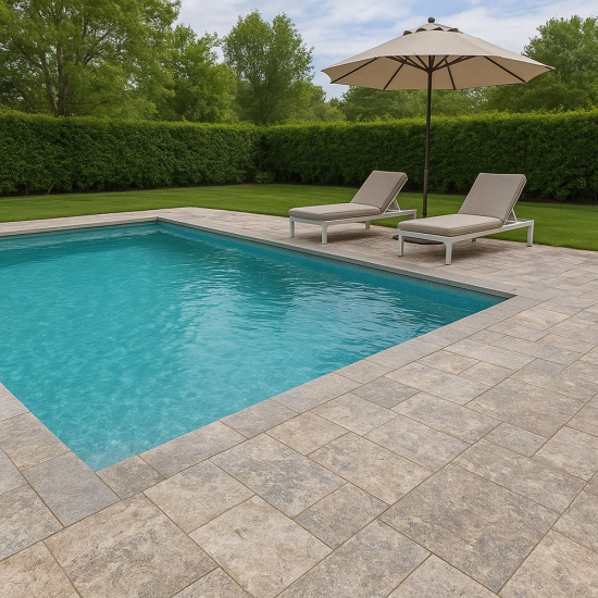 Dallage en travertin Silver Lot de 15m²