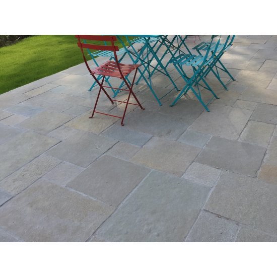 Dallage Mérida taillé main Gris