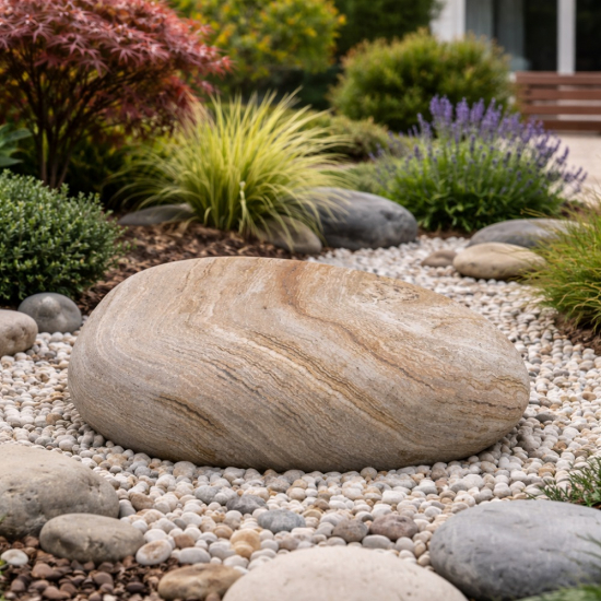 Galet de décoration en marbre Valencia