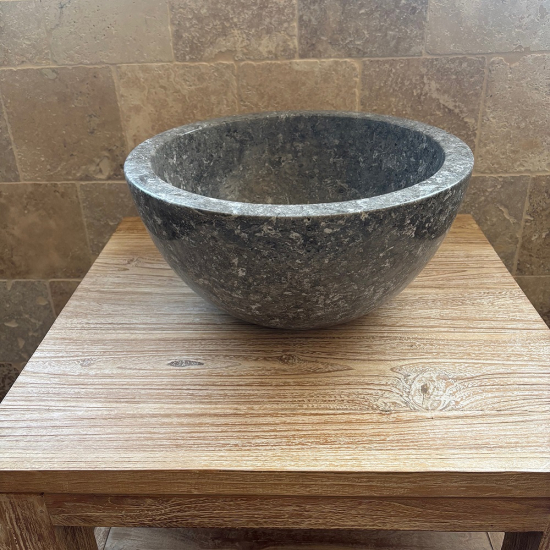 Lot de 2 Vasques en marbre Eva Silver