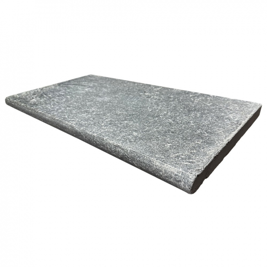 Marche en marbre Sahara Grey brossée