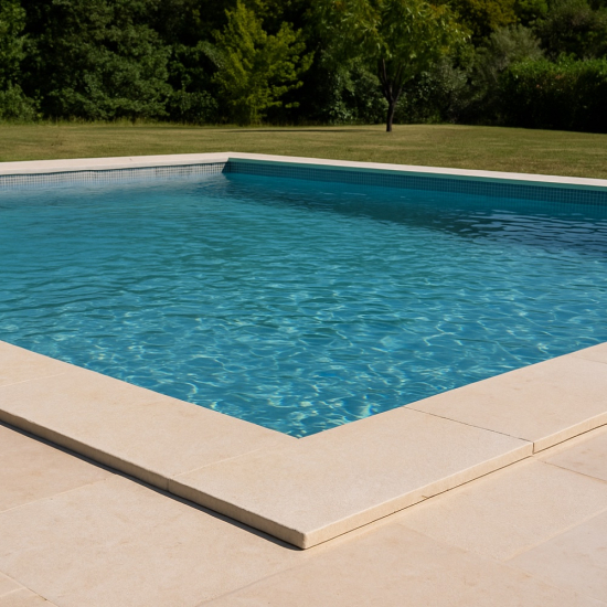 Margelle Royal Beige Vieillie ép.3 cm