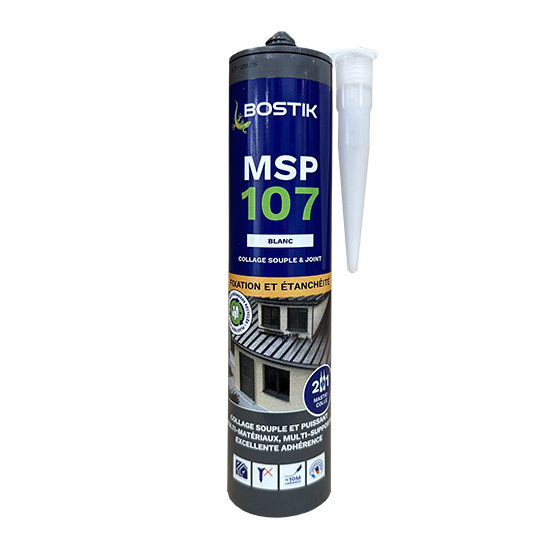 Mastic colle MSP 107 blanc 290 ml