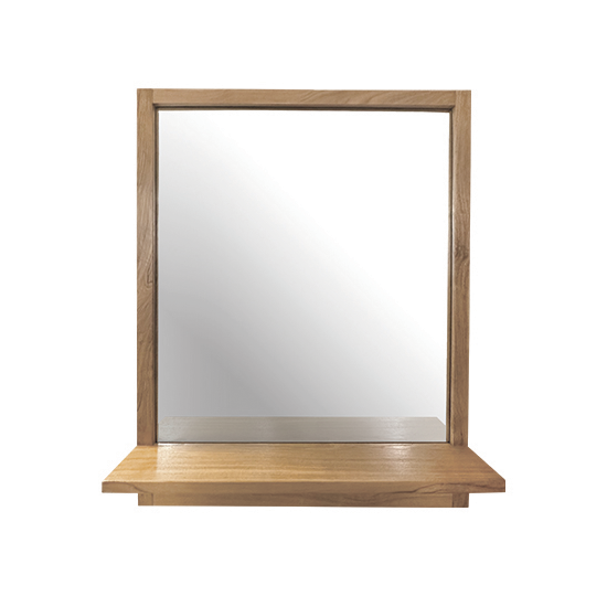 Miroir salle de bains en teck massif 60cm - Doro