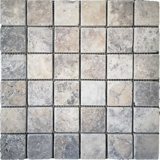 Mosaique travertin SILVER