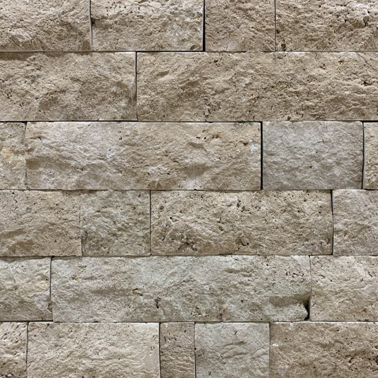 Parement travertin Impéria en Bande libre