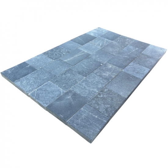 Pavé en marbre Black sablé brossé