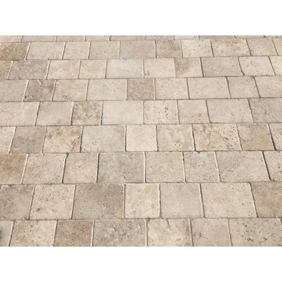 Pavé en travertin Anthalya ép.3 cm