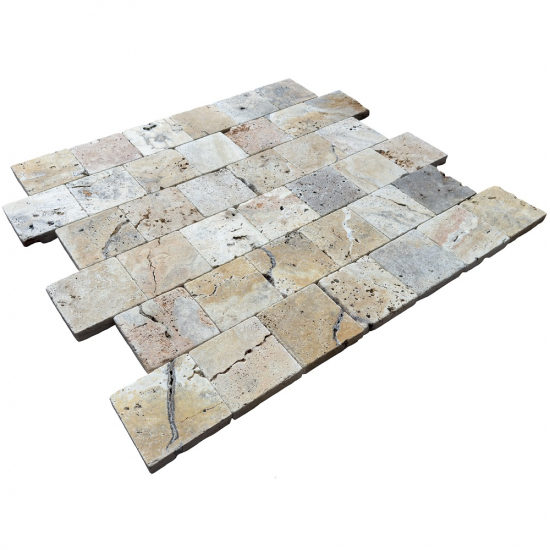 Pavé en travertin Scabas
