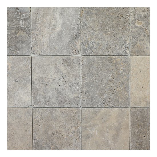 Petit carrelage en Travertin Silver