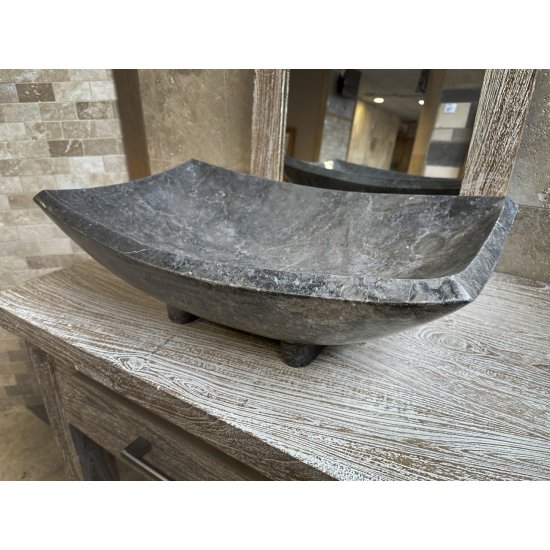 Vasque grey en marbre rectangulaire