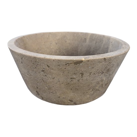 Vasque Livia en travertin Noisette