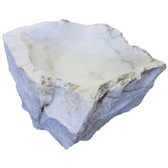 Vide poche en marbre blanc n°2