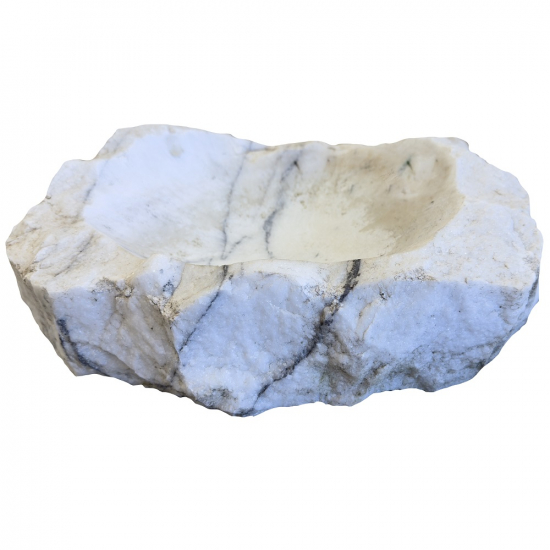 Vide poche en marbre blanc n°3